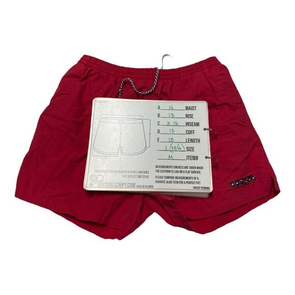 Fremantle Action Wear Men's Swim Trunks shorts Swimming Sz L 38/40 Red USA Logo - Picture 7 of 11